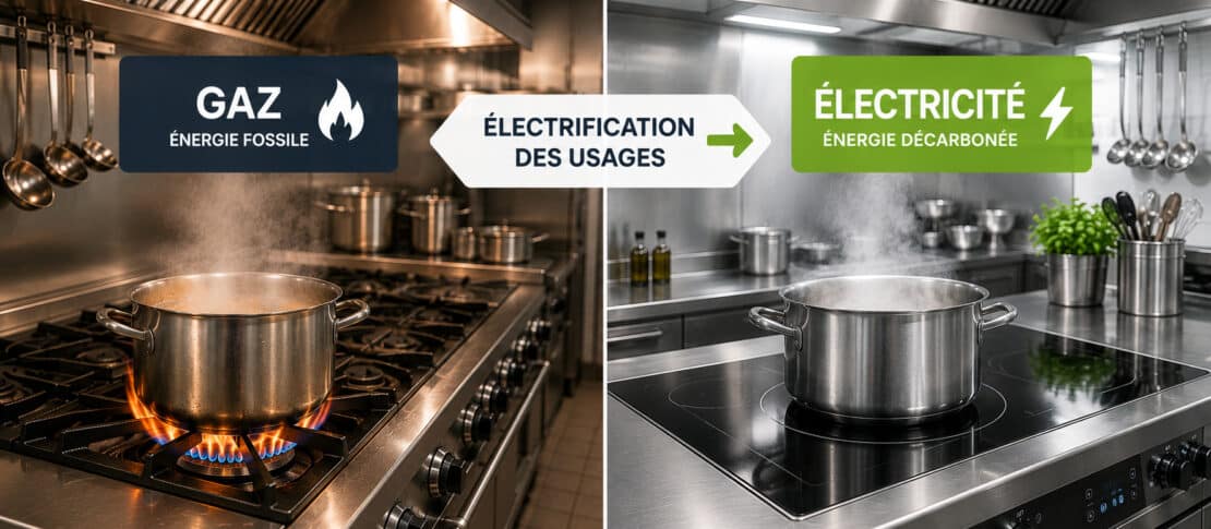 Électrification des usages en cuisine - comment passer du gaz à l'électricité